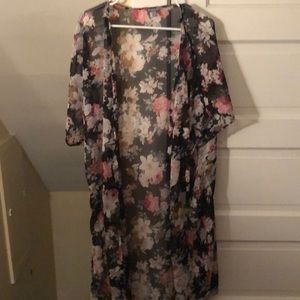 Floral Flowing Cardigan